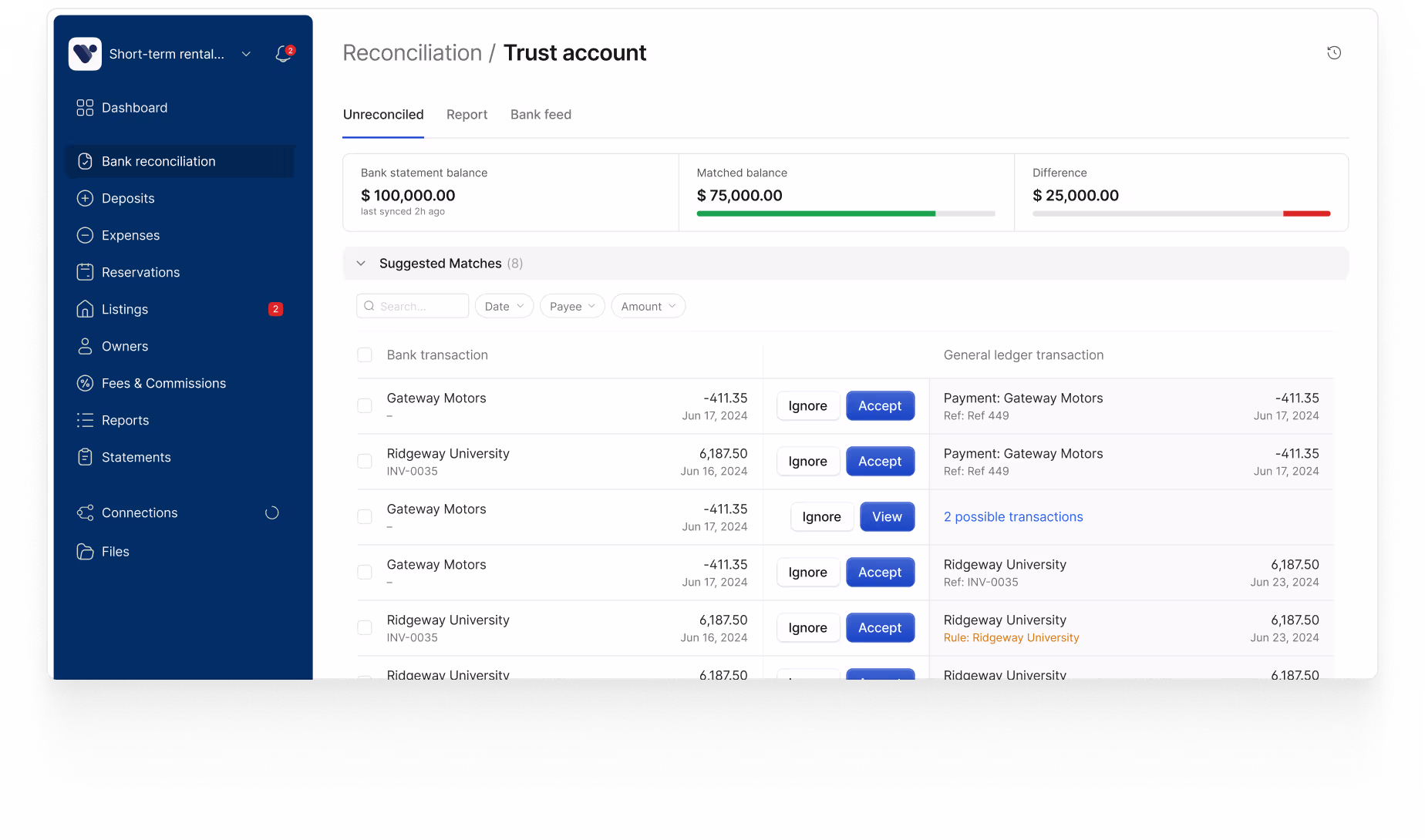 VRTrust interface preview